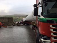 Three 30 metre towers delivered & unloaded.